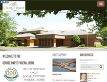 Tablet Screenshot of dartefuneralhome.com